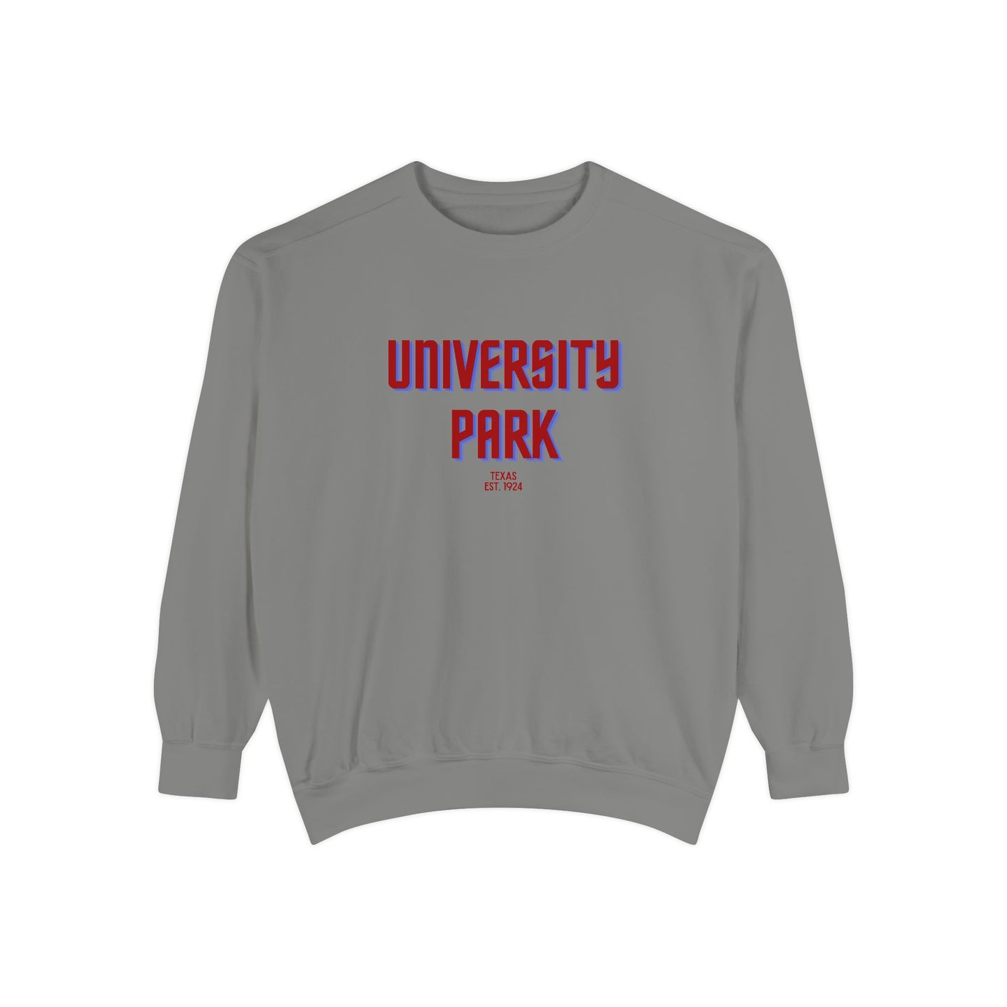 University Park Unisex Garment-Dyed Sweatshirt | Cozy Fashion, Perfect for Casual Outings, Gifts, Fall & Winter Style, Everyday Comfort
