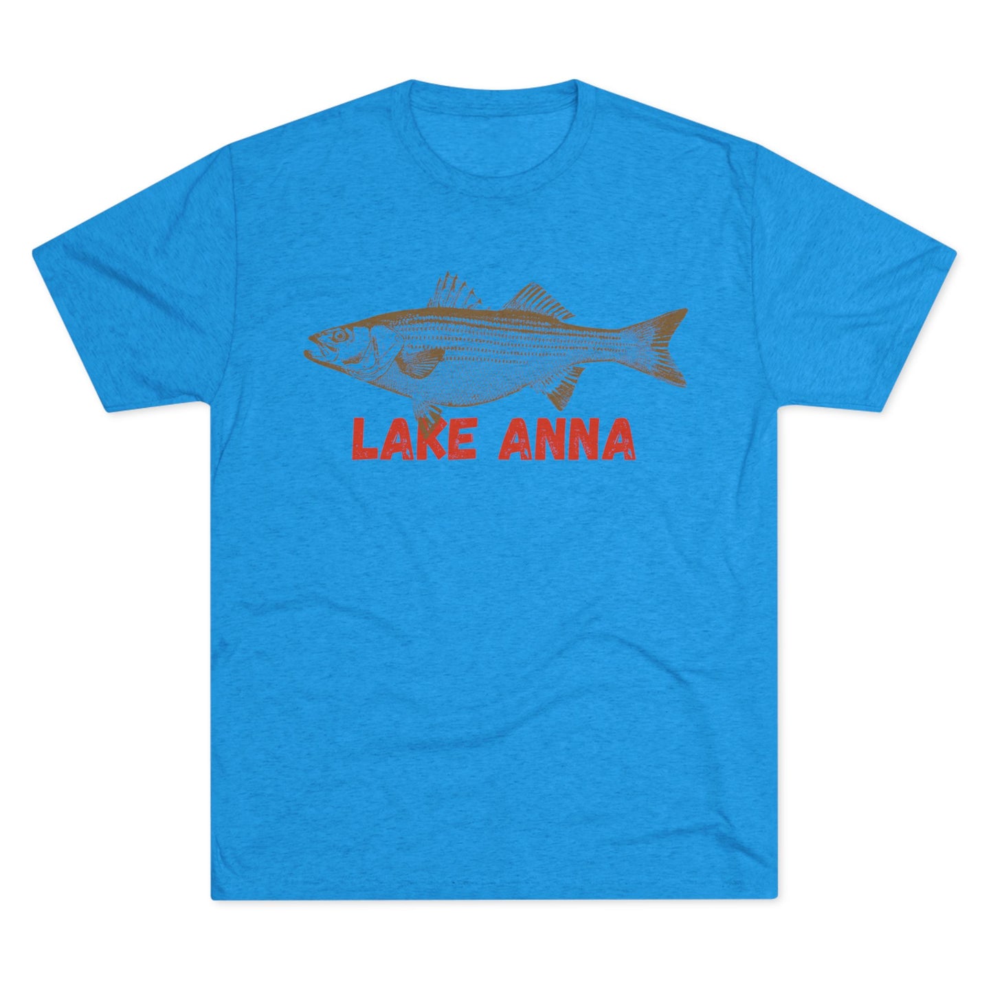 Lake Anna Fishing Tee, Unisex Crew Neck Shirt, Summer Lake Apparel, Gift for Fishermen, Outdoor Adventure T-Shirt, Lake House Style