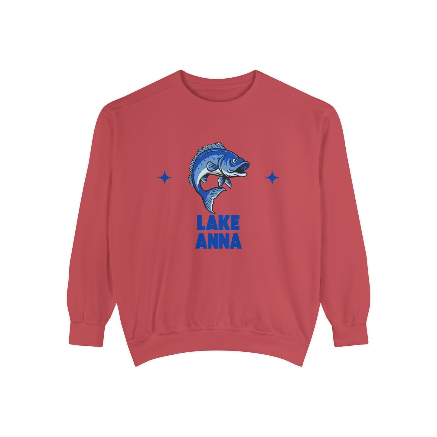 Lake Anna Fish Design Unisex Sweatshirt | Cozy Fishing Apparel, Casual Wear, Gift for Anglers, Lake Day Outfit, Nature Lovers Sweatshirt