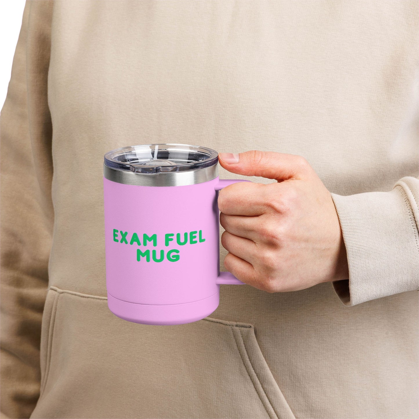 Exam Fuel Mug Tumbler | Perfect for Students, Study Sessions, Motivational Drinkware, Eco-Friendly Cup