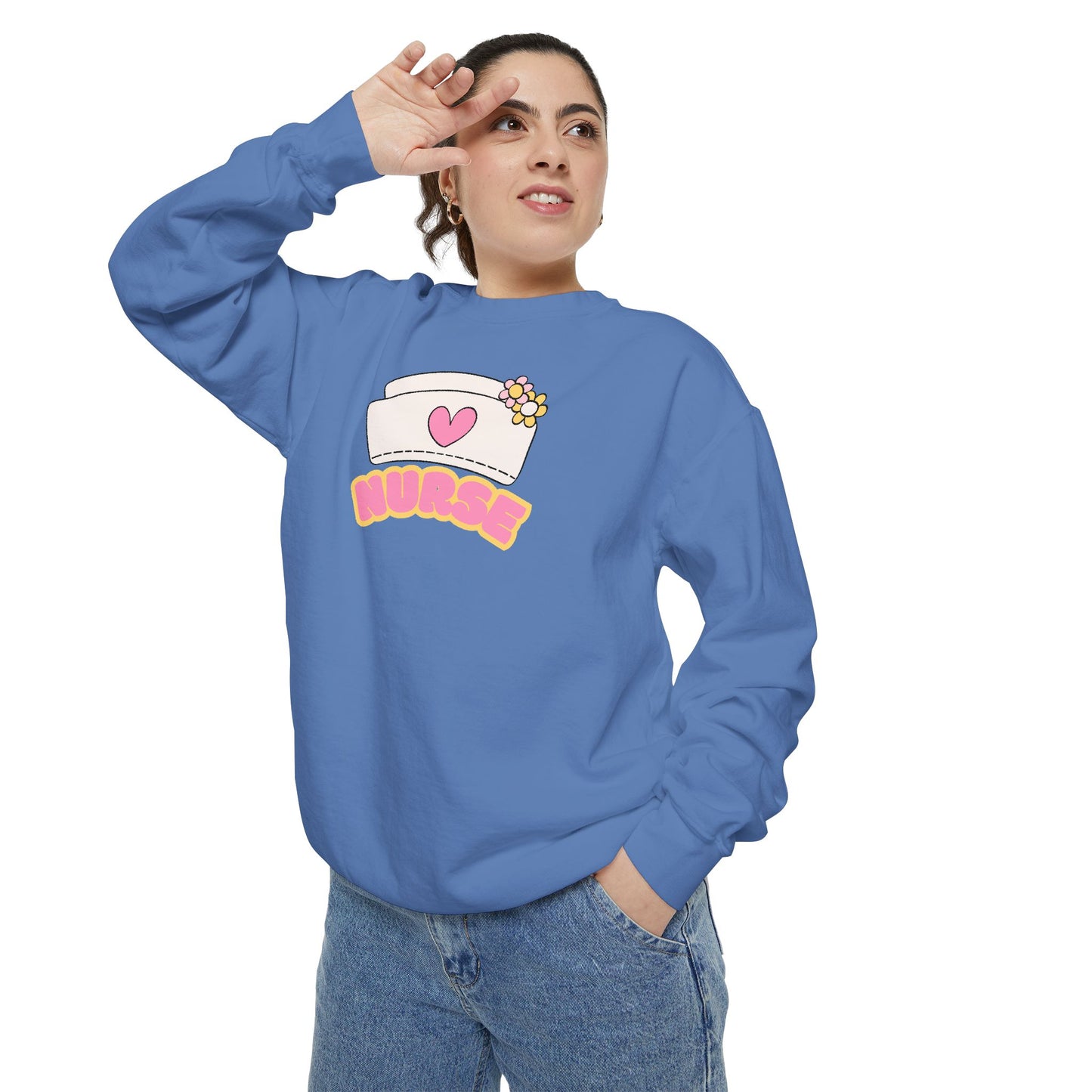 Nurse Love Sweatshirt, Cozy Gift for Healthcare Workers, Unique Gift for Nurses, Casual Medical Apparel, Nurse Appreciation