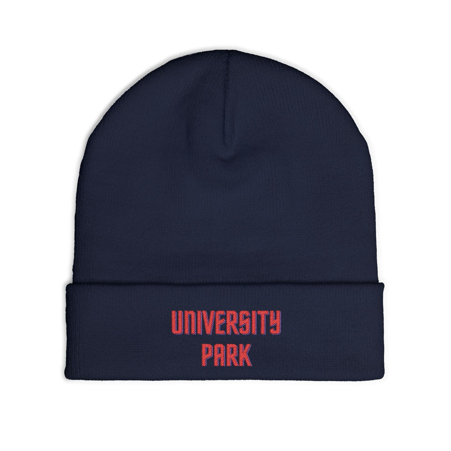 University Park Cozy Custom Knit Beanie - Personalized Hat, Winter Accessory, Gifts for Him, Her, Stylish Warmth