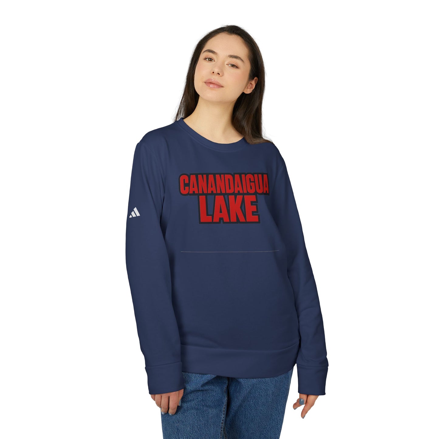 Canandaigua Lake Adidas Unisex Fleece Crewneck Sweatshirt