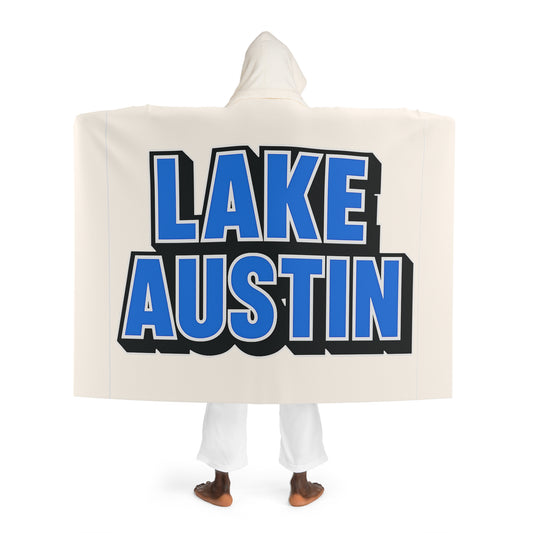 Lake Austin Cozy Hooded Sherpa Fleece Blanket - Perfect for Chilly Evenings, Movie Nights, Cozy Home Décor, Gifts for Her, Winter Snuggles