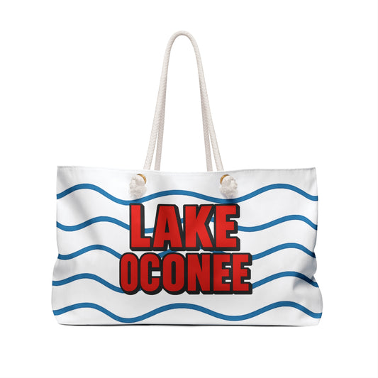 Weekender Bag | Travel Tote, Beach Bag, Vacation Essentials, Escape Bag, Lake Life Carryall