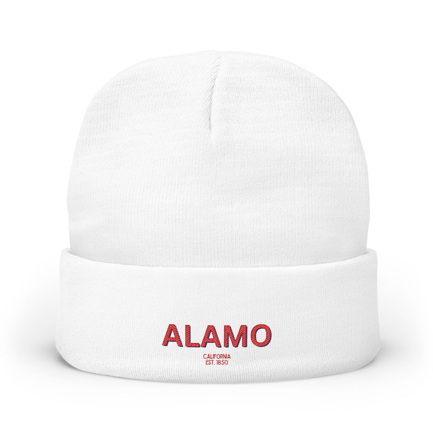 Alamo Cozy Custom Knit Beanie - Personalized Hat, Winter Accessory, Gifts for Him, Her, Stylish Warmth