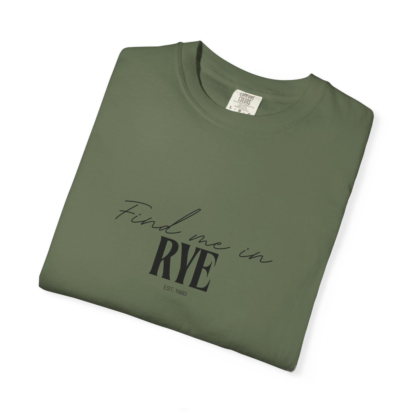 Rye Vibes Unisex Garment-Dyed T-Shirt, Casual Wear, Gifts for Locals, Trendy Summer Essential, Comfortable Everyday Tee
