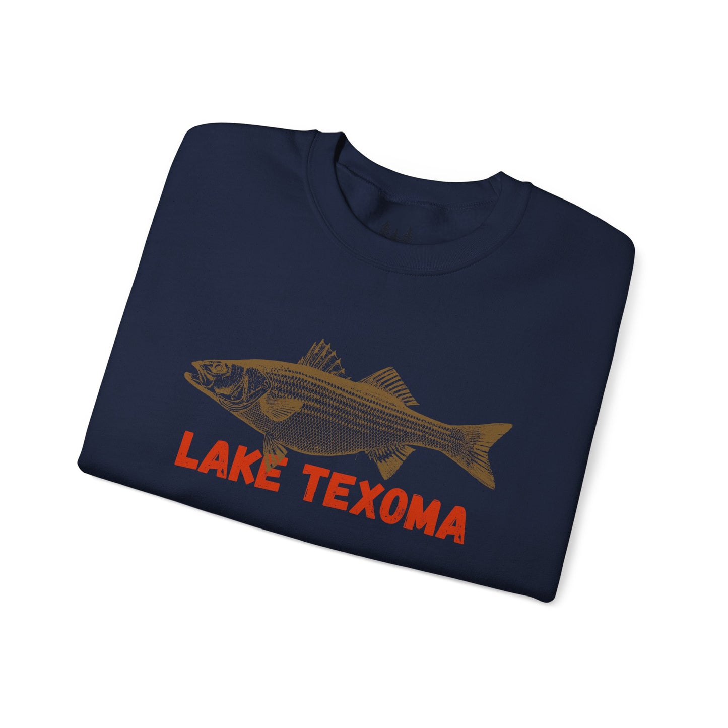 Lake Texoma Fishing Sweatshirt, Unisex Crewneck, Casual Wear, Gift for Fishermen, Outdoor Apparel, Lake House Cozy