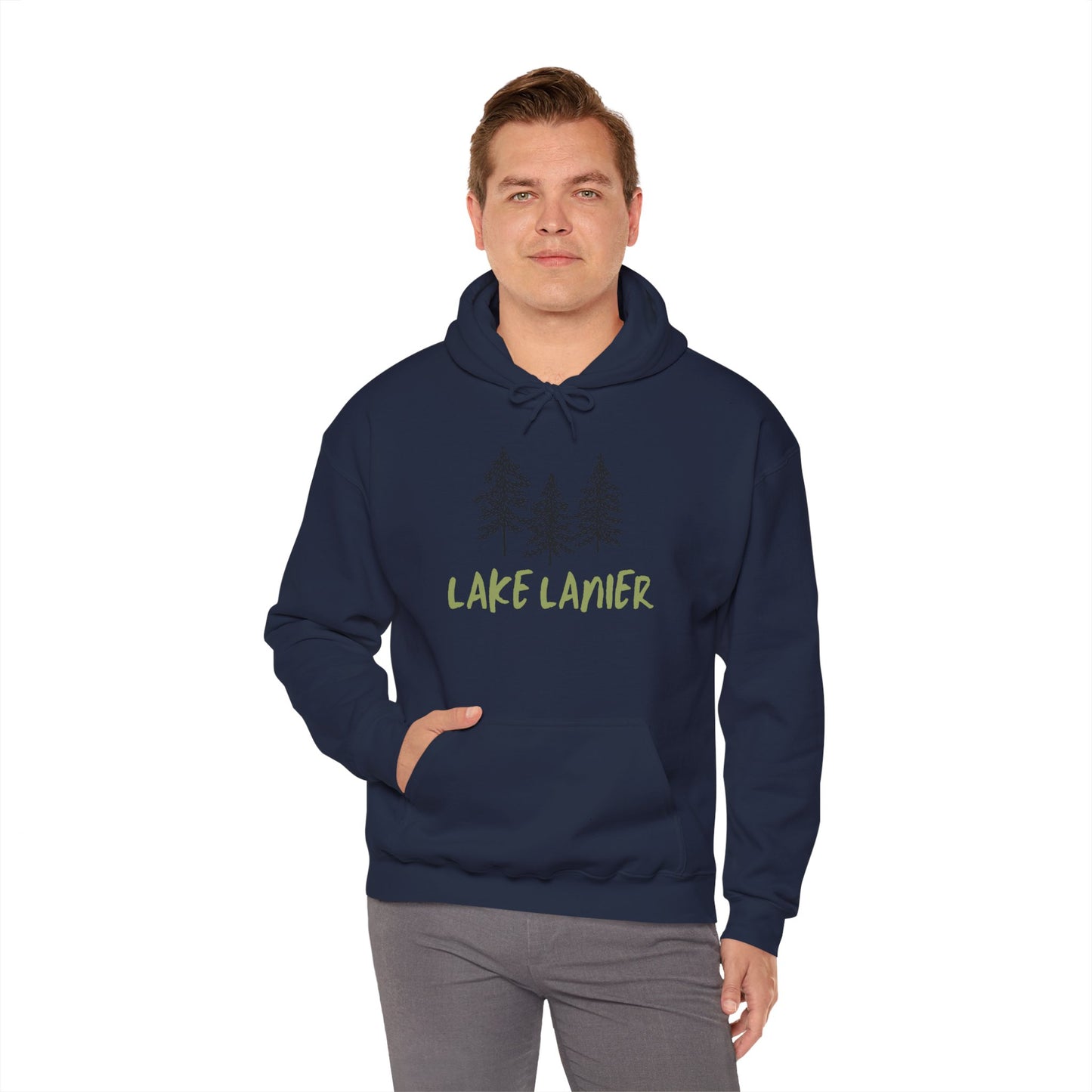 Lake Lanier Hoodie, Cozy Unisex Sweatshirt, Nature Lover Gift, Lake House Apparel, Perfect for Outdoors, Summer Vibes, Travel Wear