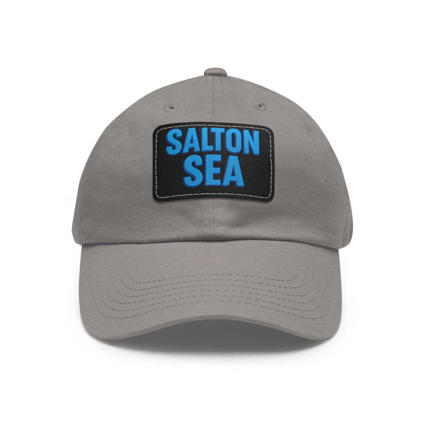 Salton Sea Dad Hat with Leather Patch (Rectangle)