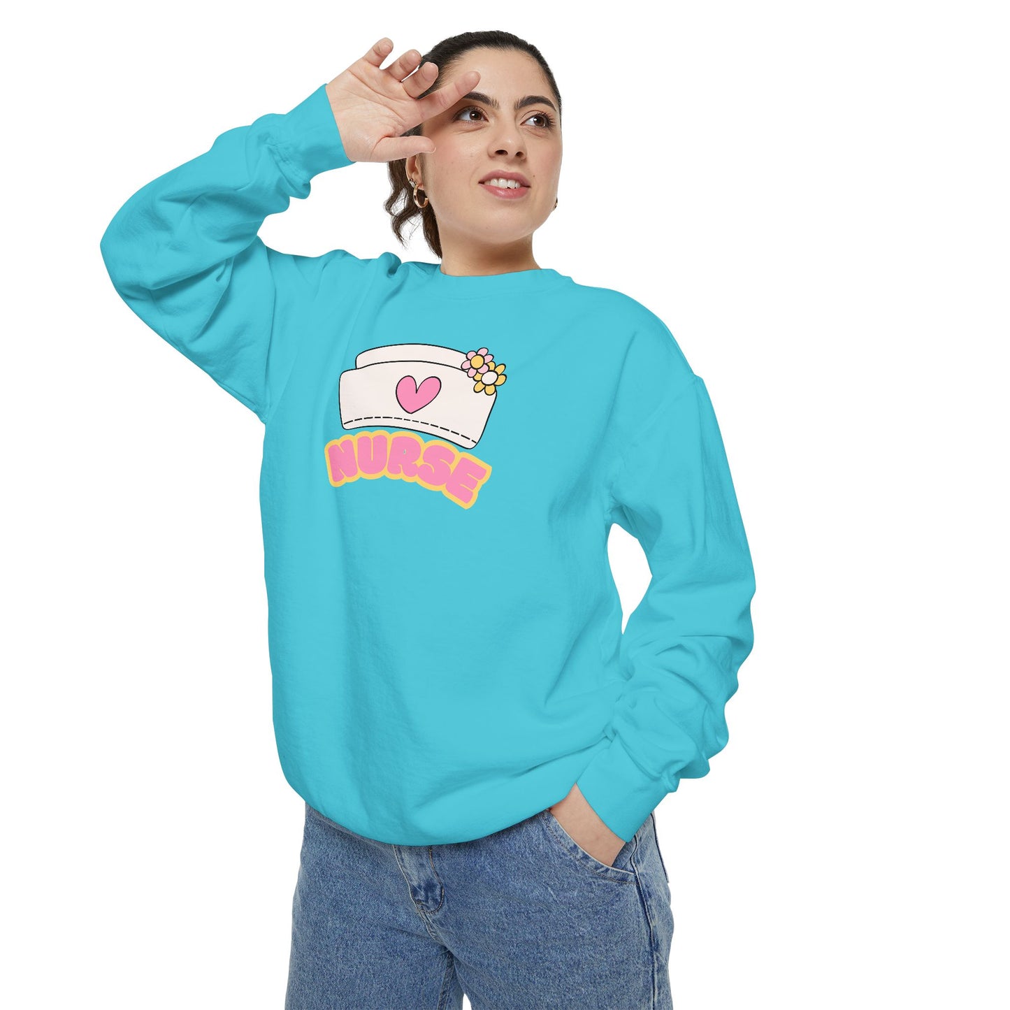 Nurse Love Sweatshirt, Cozy Gift for Healthcare Workers, Unique Gift for Nurses, Casual Medical Apparel, Nurse Appreciation