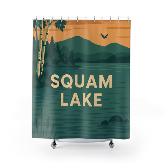 Squam Lake Shower Curtains
