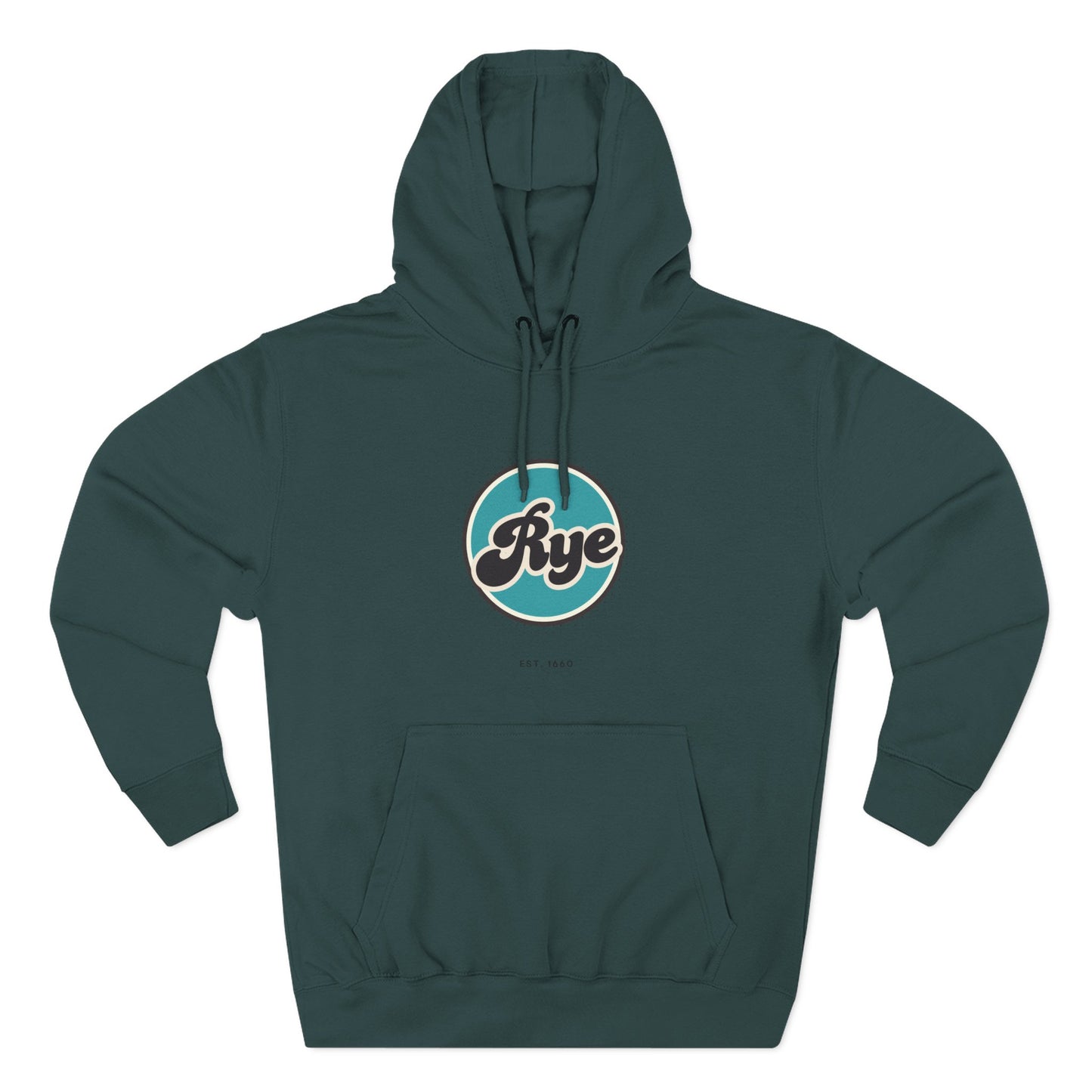 Rye Retro Vibe Hoodie for Casual Days, Streetwear, Unisex Gift, Cozy Layering Apparel