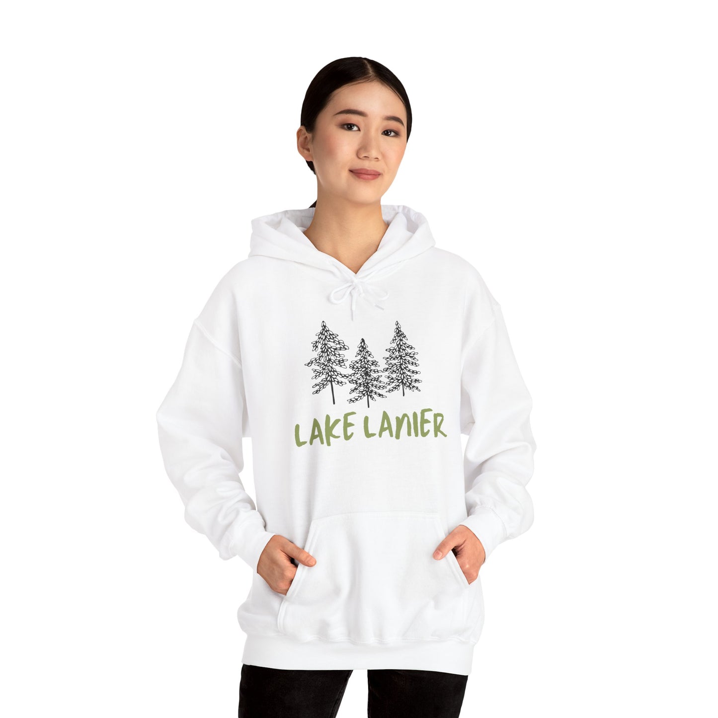 Lake Lanier Hoodie, Cozy Unisex Sweatshirt, Nature Lover Gift, Lake House Apparel, Perfect for Outdoors, Summer Vibes, Travel Wear