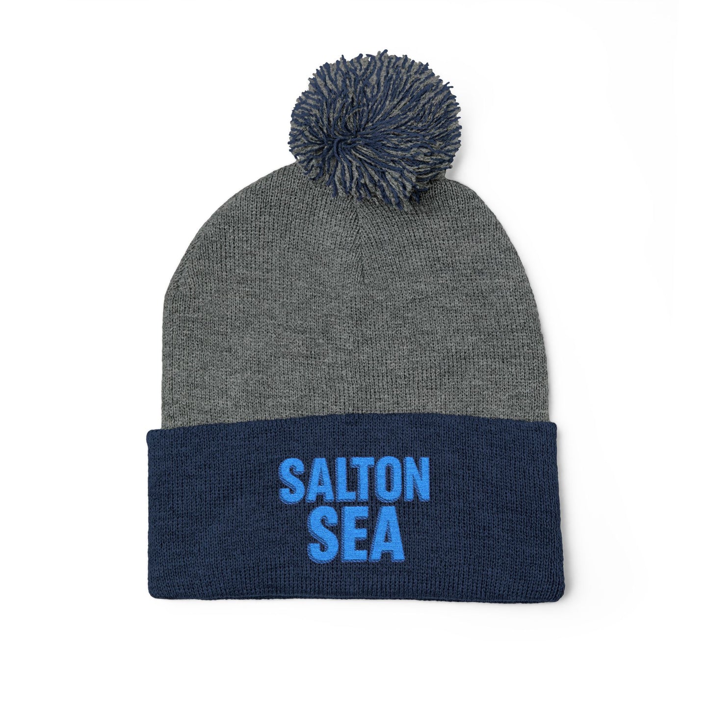 Salton Sea Pom-Pom Knit Cap (Embroidery)