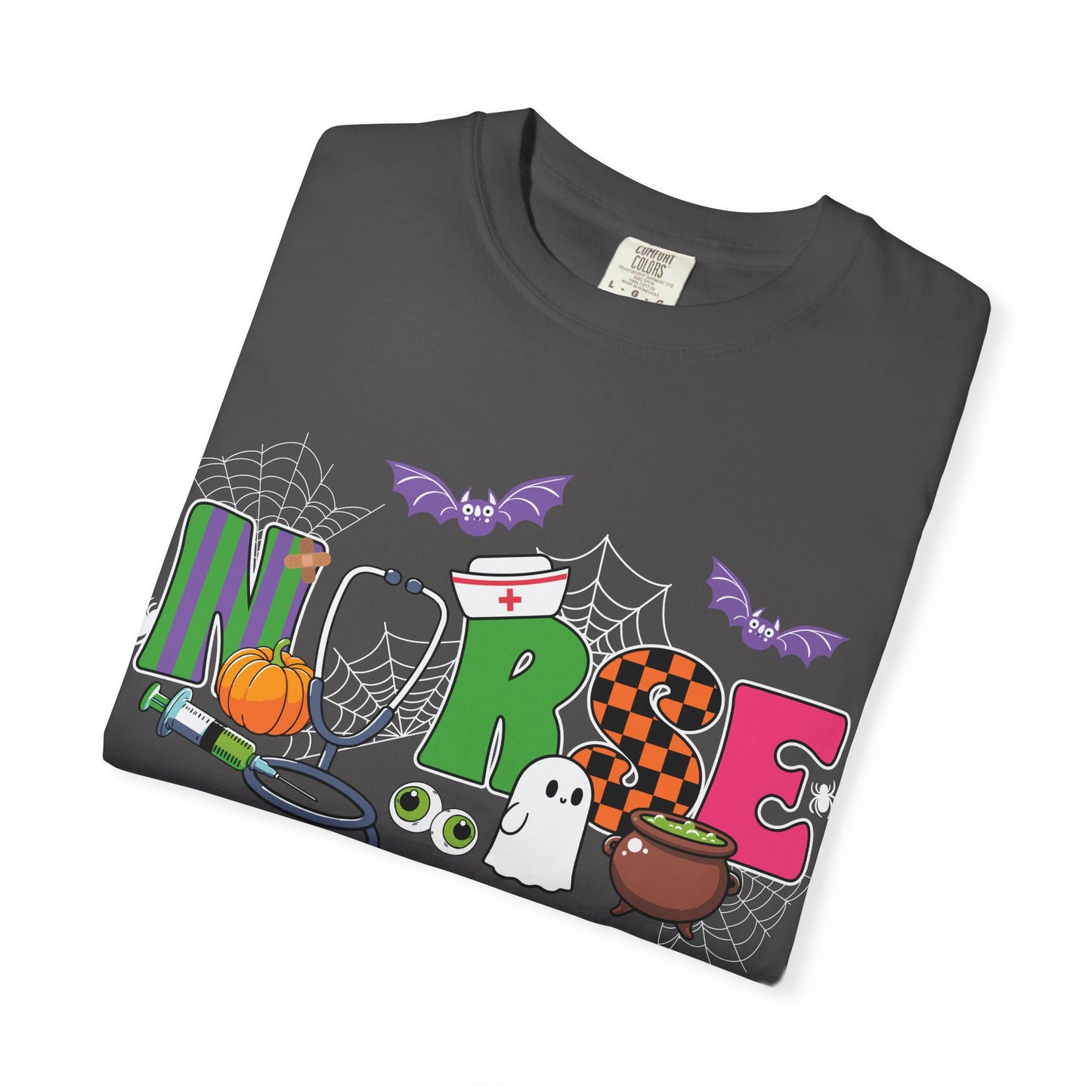 Halloween Nurse T-Shirt, Cute Nurse Shirt, Unisex Halloween Tee, Gift for Nurses, Spooky Nursing Apparel, Funny Healthcare Shirt