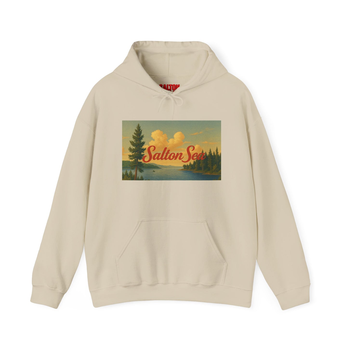 Salton Sea Hoodie, Cozy Casual Wear, Unisex Sweatshirt, Lake Lover Gift, Outdoor Adventure Apparel, Summer Retreat Fashion