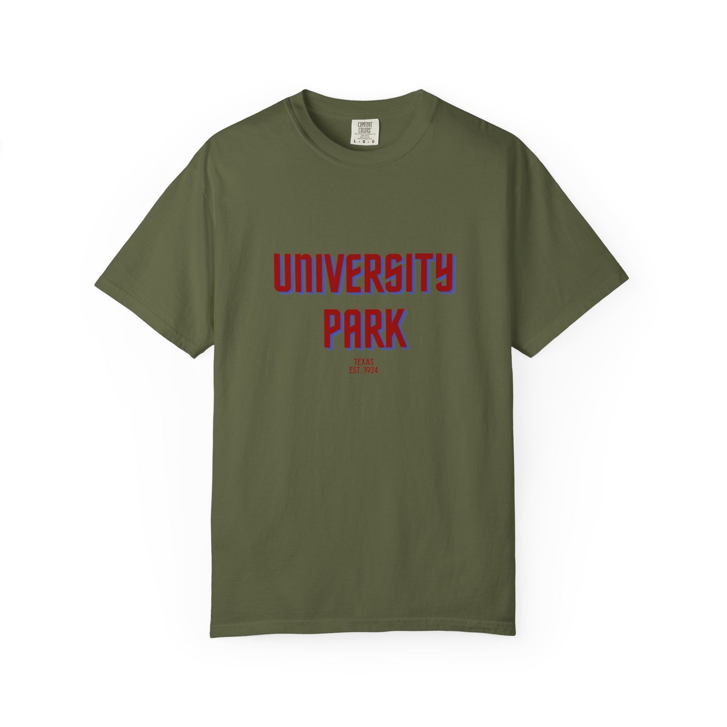 University Park Garment-Dyed Unisex T-Shirt, Casual Tee, Vintage Style Shirt, Everyday Wear, Birthday Gift, Unique Apparel