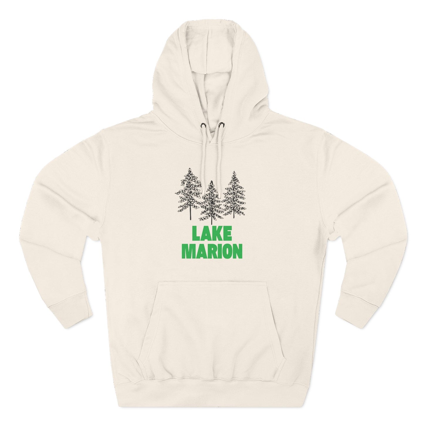 Lake Marion Fleece Hoodie, Cozy Sweatshirt, Outdoor Adventure Wear, Unique Gift for Lake Lovers, Perfect for Fall and Winter