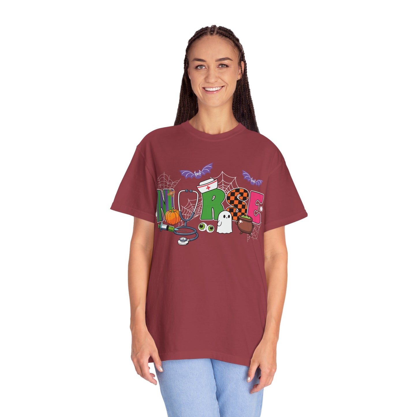 Halloween Nurse T-Shirt, Cute Nurse Shirt, Unisex Halloween Tee, Gift for Nurses, Spooky Nursing Apparel, Funny Healthcare Shirt