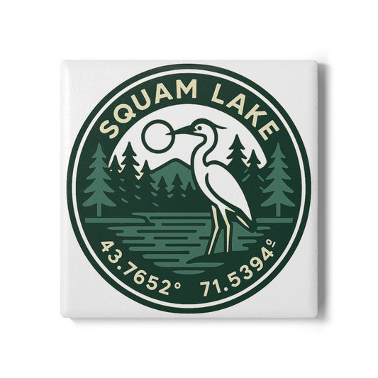 Squam Lake Ceramic Coaster