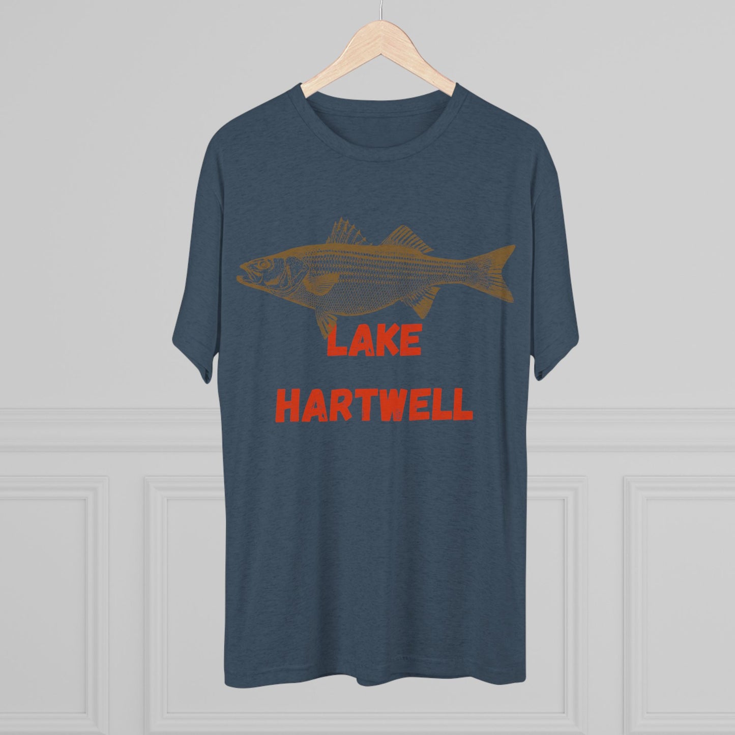 Lake Hartwell Fishing Tee, Unisex Crew Neck Shirt, Summer Lake Apparel, Gift for Fishermen, Outdoor Adventure T-Shirt, Lake House Style