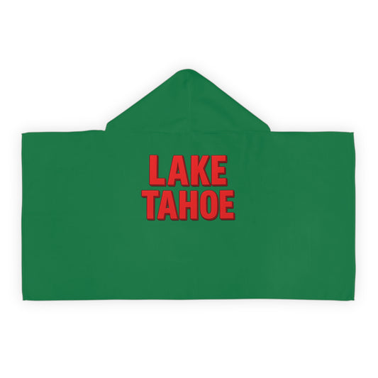 Lake Tahoe Youth Hooded Towel - Design, Kids Bathrobe for Pool, Beach, Swimming, Summer Fun, Gift for Children