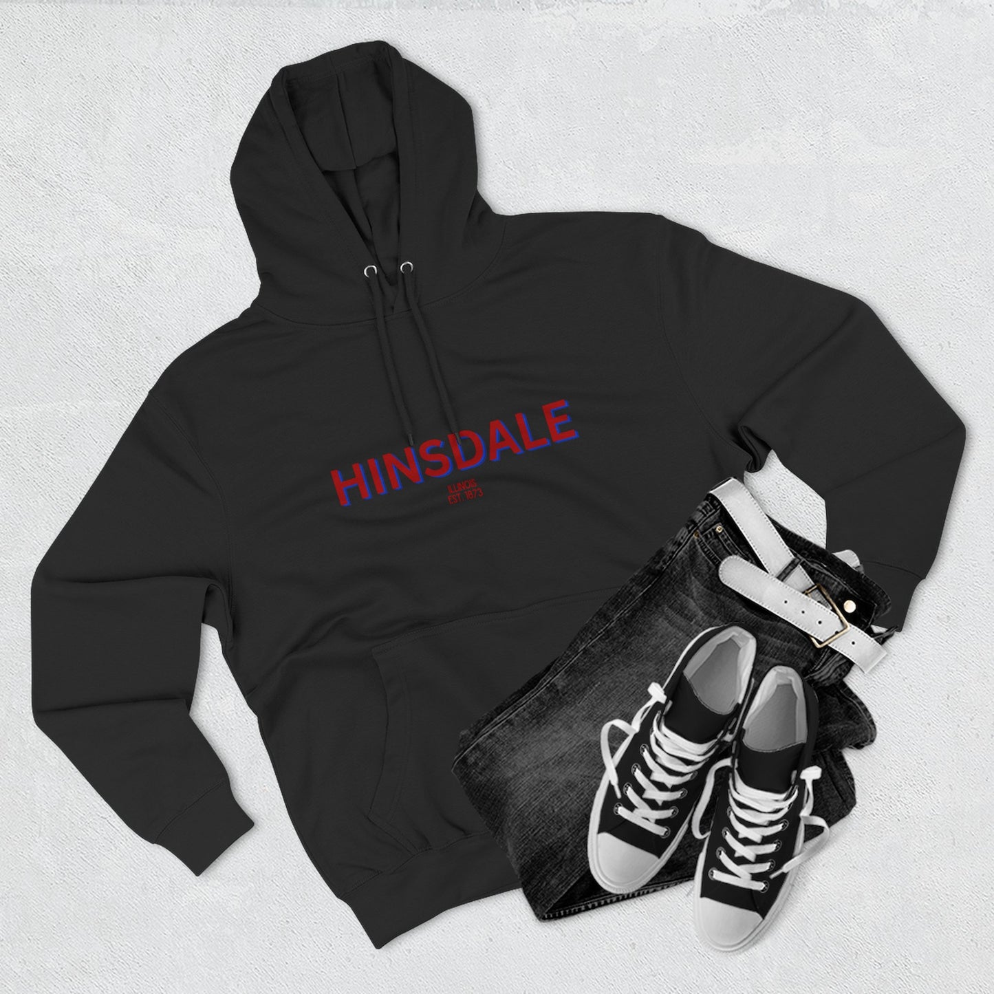 Hinsdale Fleece Hoodie, Casual Sweatshirt, Cozy Layering Piece, Perfect Gift for All Occasions, Stylish Streetwear