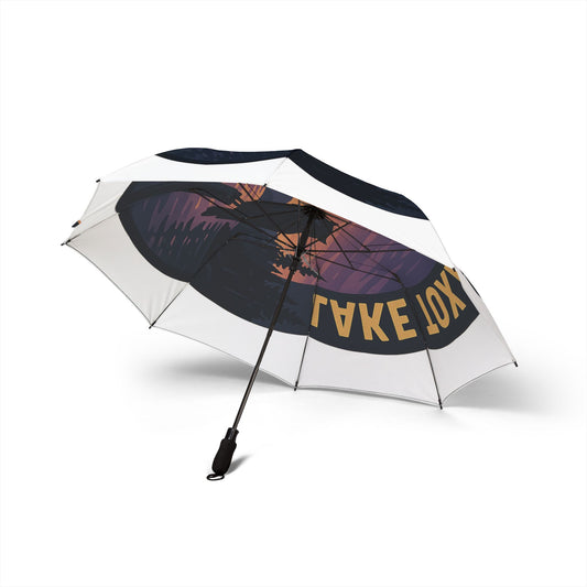 Lake Toxaway Semi-Automatic Foldable Umbrella, Travel Umbrella, Outdoor Gear, Gifts for Nature Lovers, Rainy Day Essential