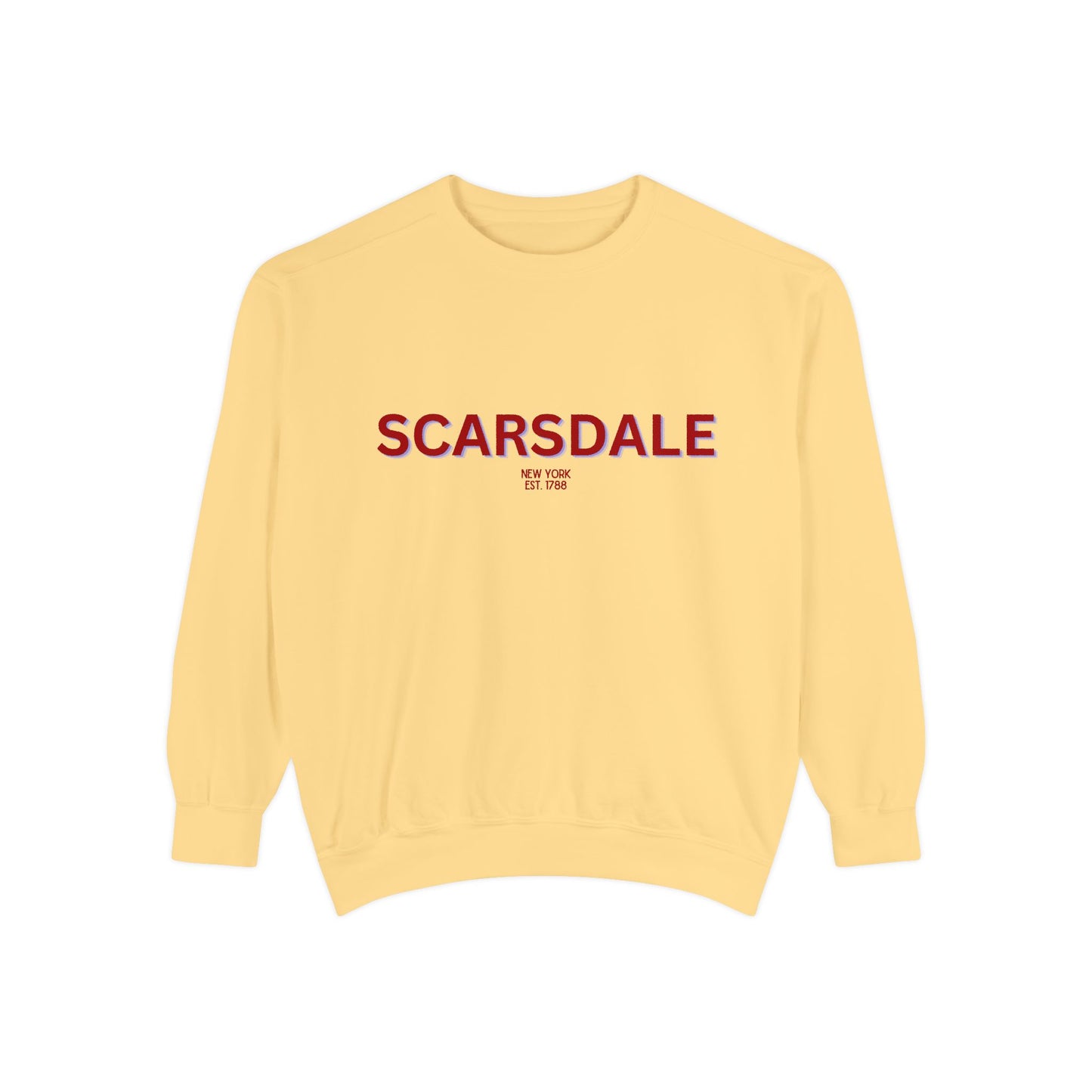 Scarsdale Unisex Garment-Dyed Sweatshirt | Cozy Fashion, Perfect for Casual Outings, Gifts, Fall & Winter Style, Everyday Comfort