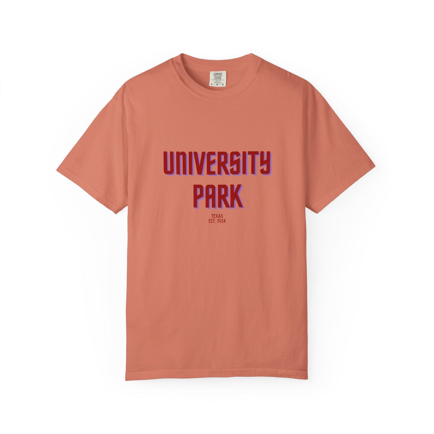 University Park Garment-Dyed Unisex T-Shirt, Casual Tee, Vintage Style Shirt, Everyday Wear, Birthday Gift, Unique Apparel