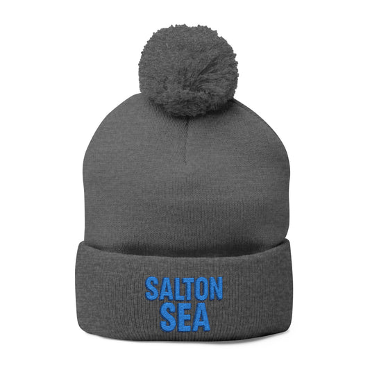 Salton Sea Pom-Pom Knit Cap (Embroidery)