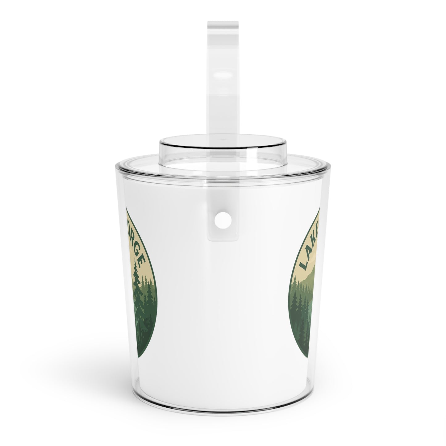 Lake George Ice Bucket with Tongs