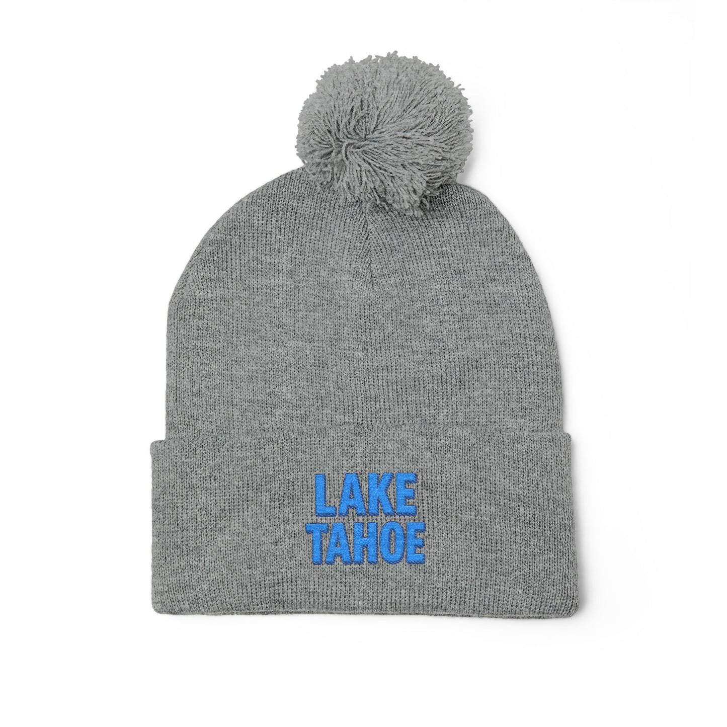 Lake Tahoe Pom-Pom Knit Cap (Embroidery)