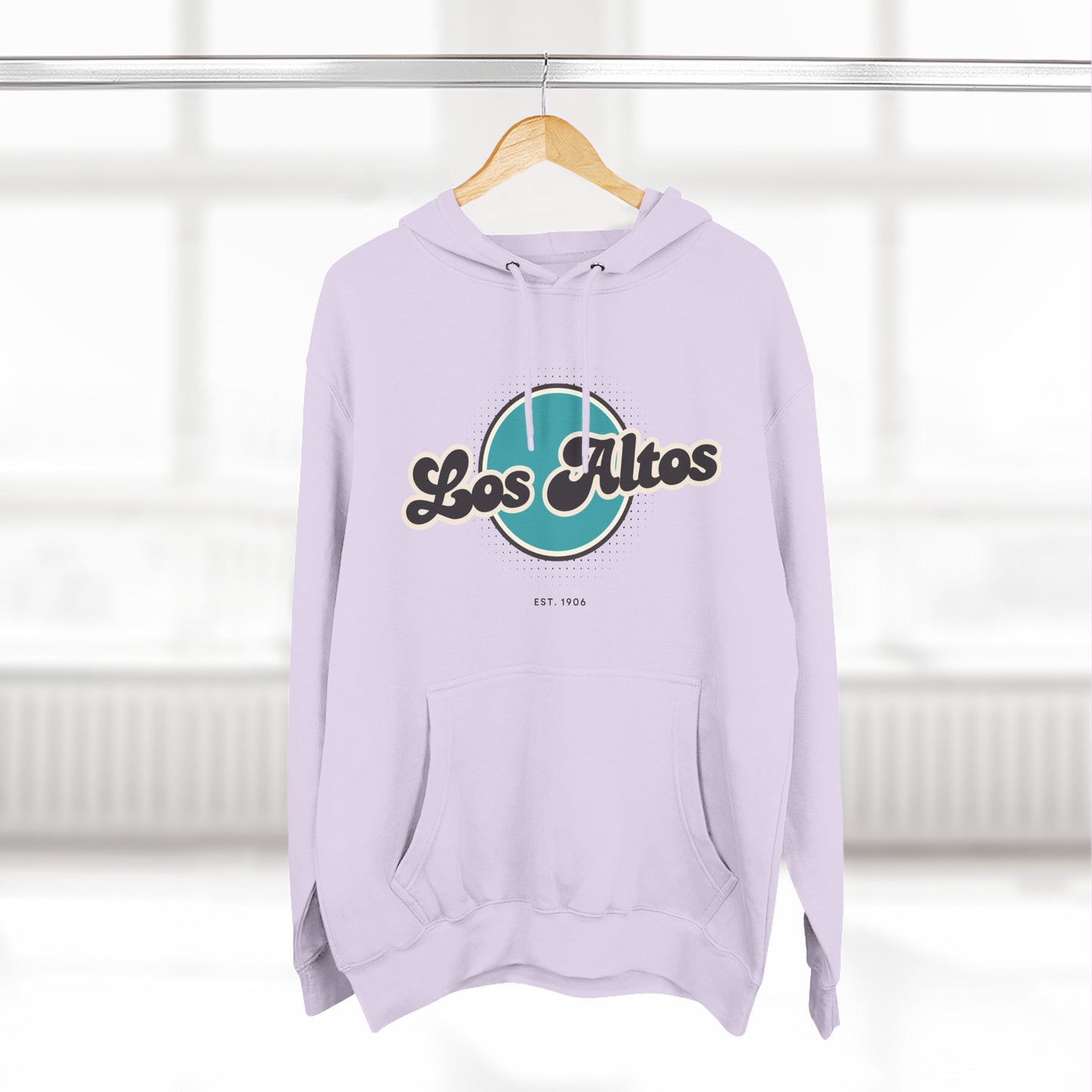 Los Altos Retro Vibe Hoodie for Casual Days, Streetwear, Unisex Gift, Cozy Layering Apparel