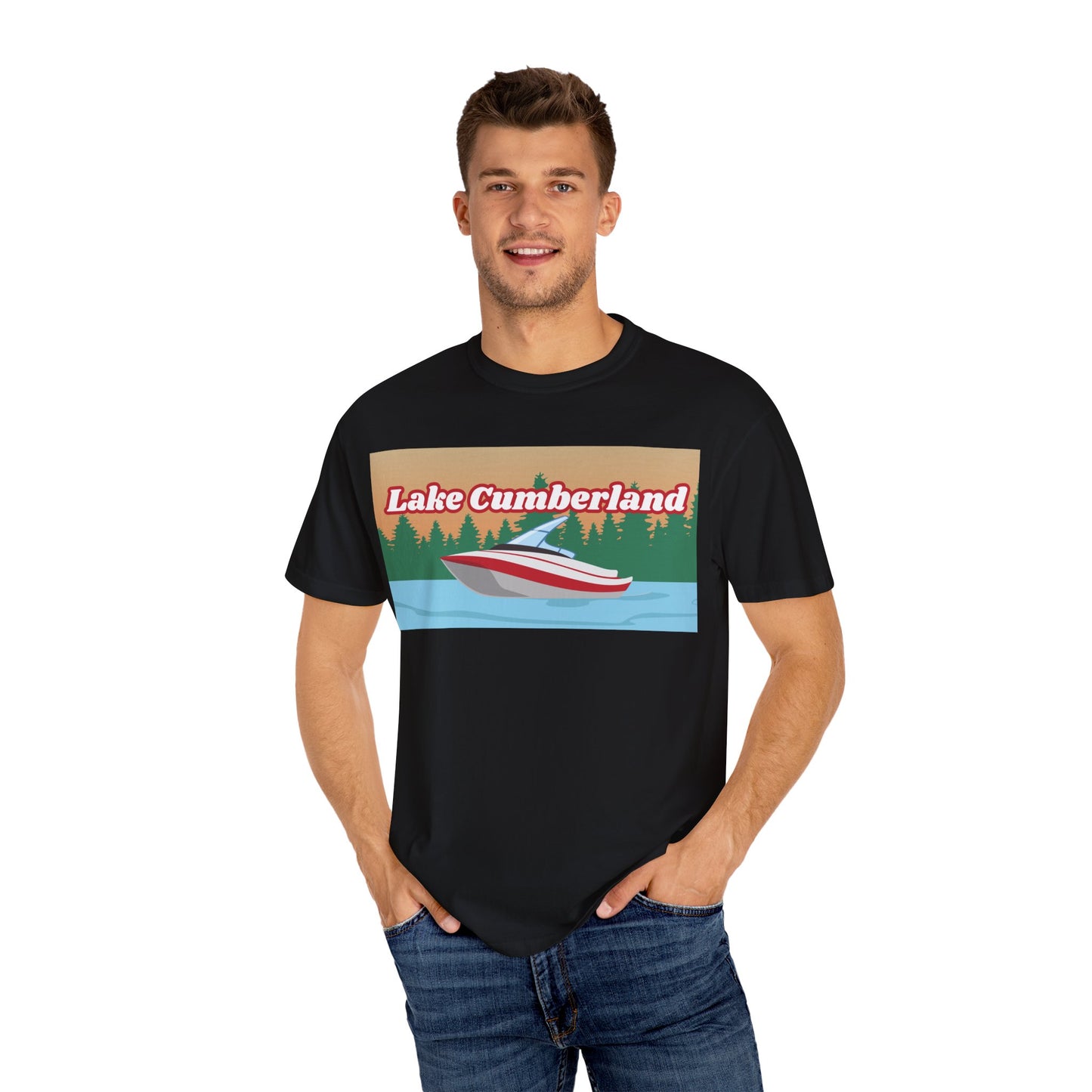 Lake Cumberland Relaxed Unisex T-Shirt, Summer Vibes Tee, Outdoor Adventure Shirt, Lake Life Apparel, Gift for Nature Lovers, Vacation Wear