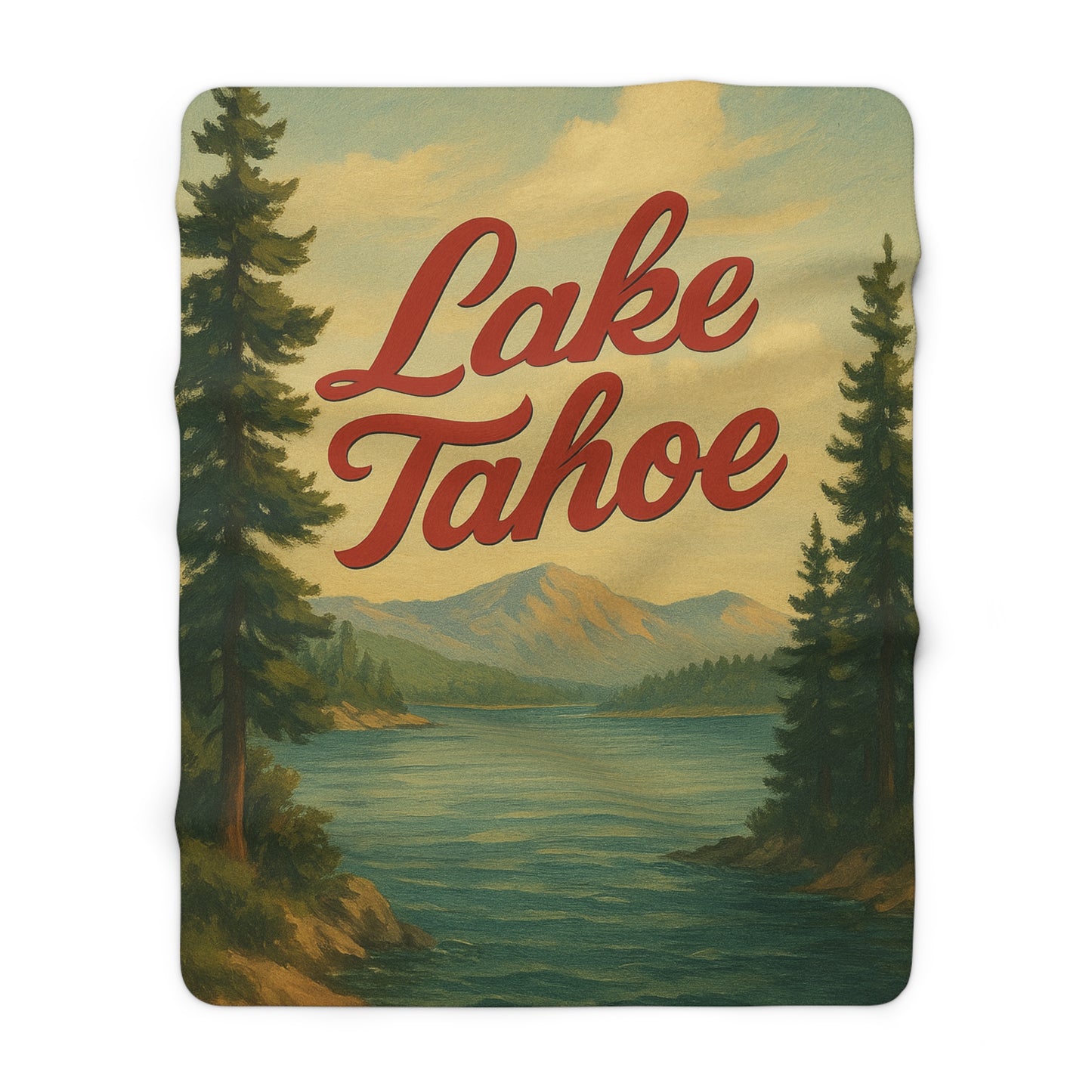 Lake Tahoe Sherpa Fleece Blanket