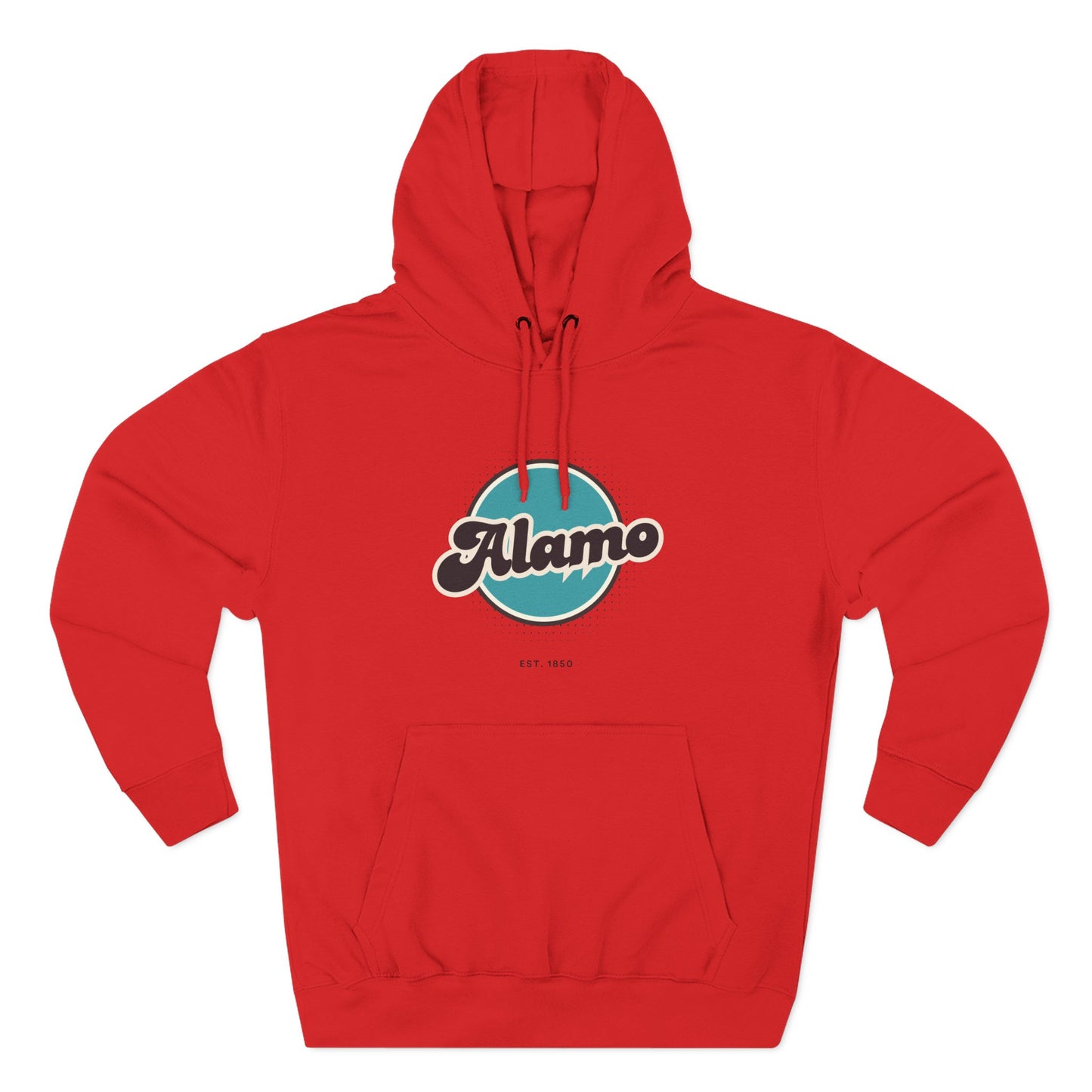 Alamo Retro Vibe Hoodie for Casual Days, Streetwear, Unisex Gift, Cozy Layering Apparel