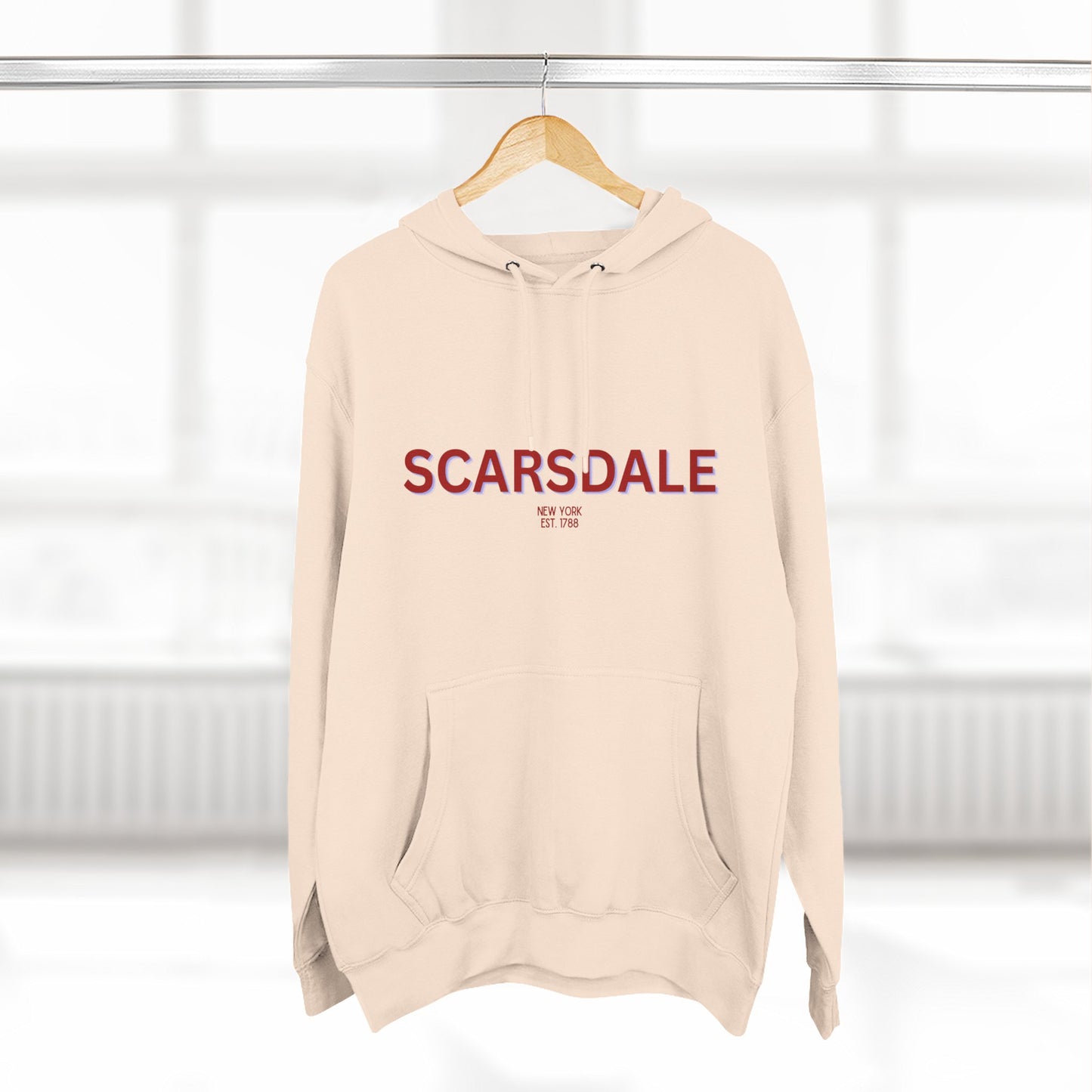 Scarsdale Fleece Hoodie, Casual Sweatshirt, Cozy Layering Piece, Perfect Gift for All Occasions, Stylish Streetwear