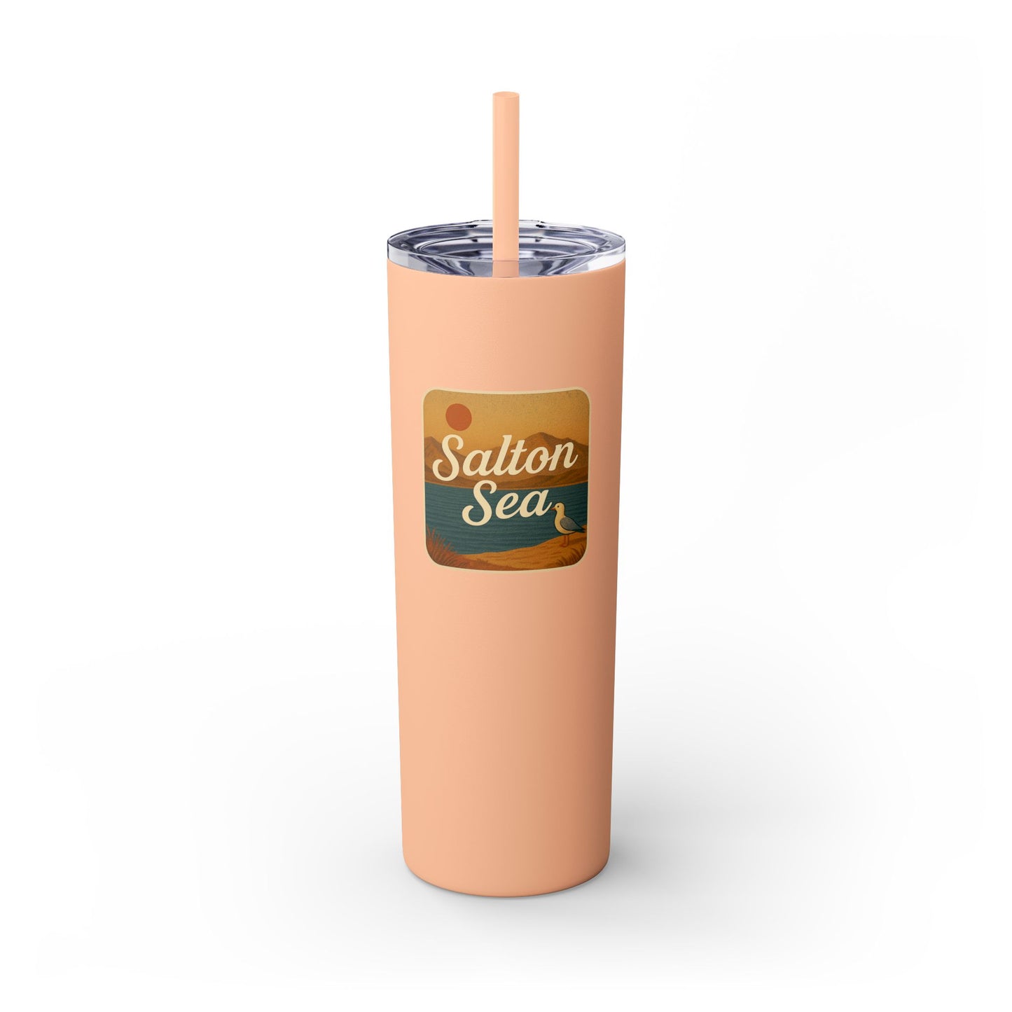Salton Sea Skinny Tumbler - 20oz Travel Mug, Eco-Friendly Drinkware for Adventurers, Ideal for Camping, Picnics, and Daily Hydration