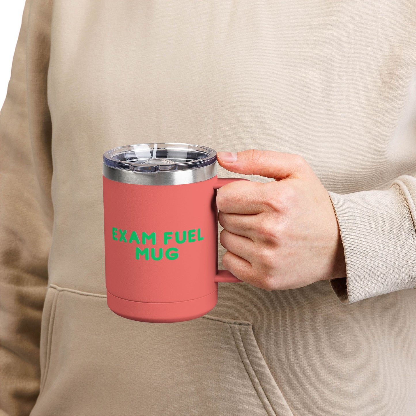 Exam Fuel Mug Tumbler | Perfect for Students, Study Sessions, Motivational Drinkware, Eco-Friendly Cup