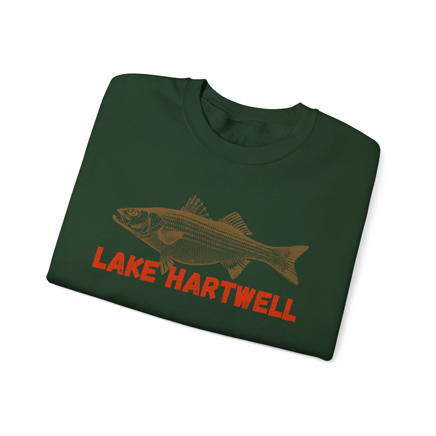 Lake Hartwell Fishing Sweatshirt, Unisex Crewneck, Casual Wear, Gift for Fishermen, Outdoor Apparel, Lake House Cozy