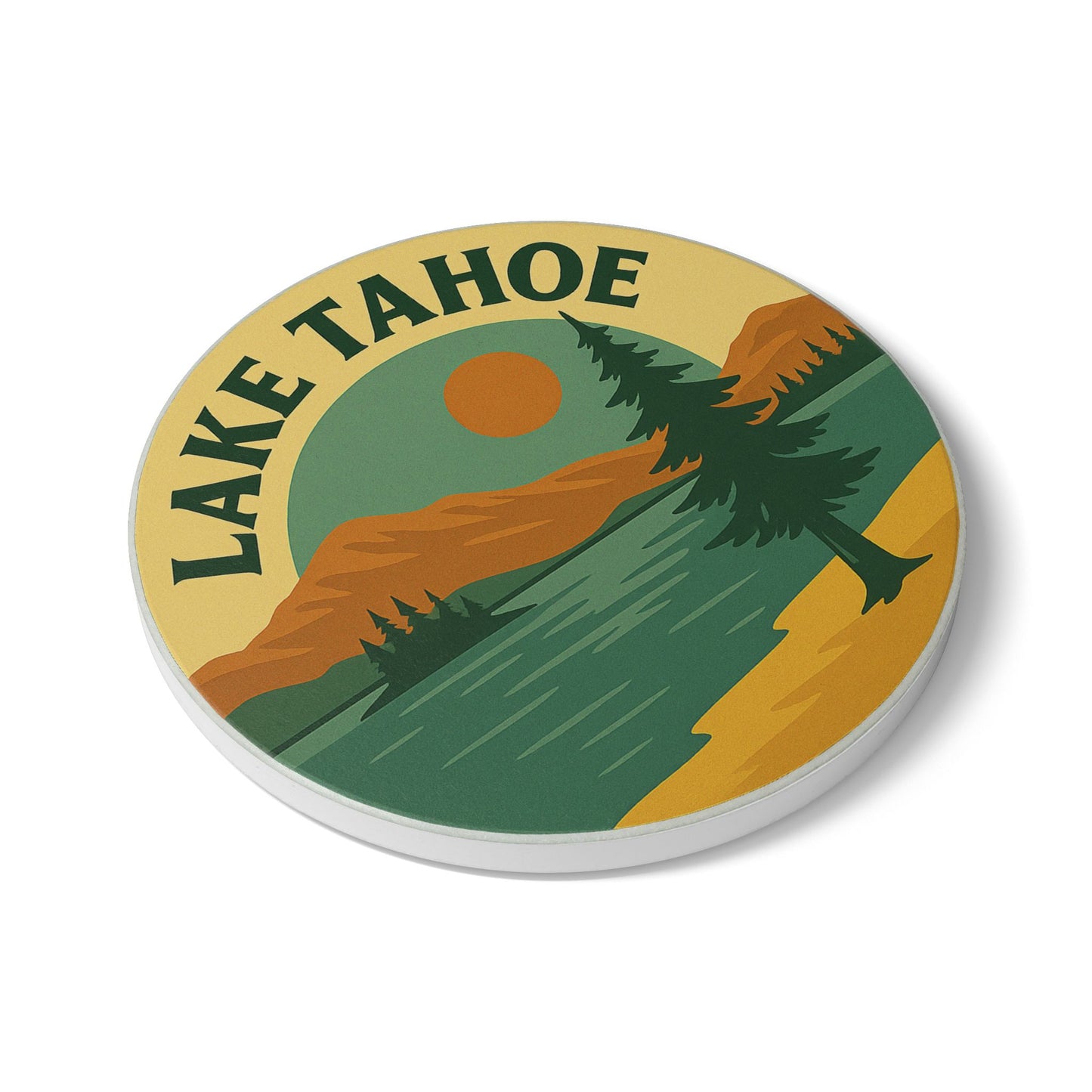 Lake Tahoe Ceramic Coaster