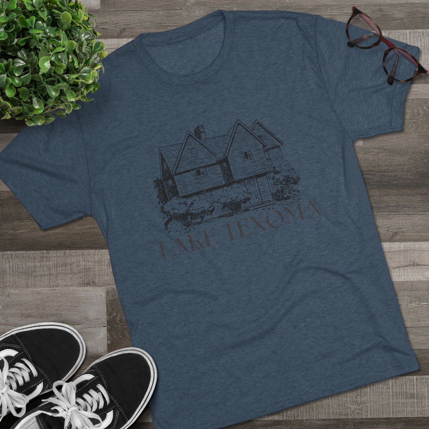 Lake Texoma Unisex Tri-Blend Crew Tee, Casual T-Shirt, Summer Apparel, Lake House Shirt, Gift for Friends, Travel Tee