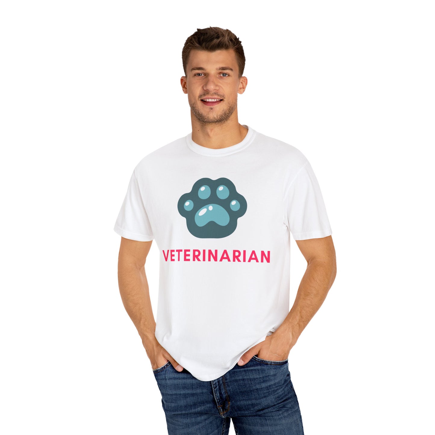 Veterinarian Themed Unisex T-Shirt, Gift for Animal Lovers, Pet Owner Apparel, Cute Veterinary Shirt, Comfortable Dog Lover Tee