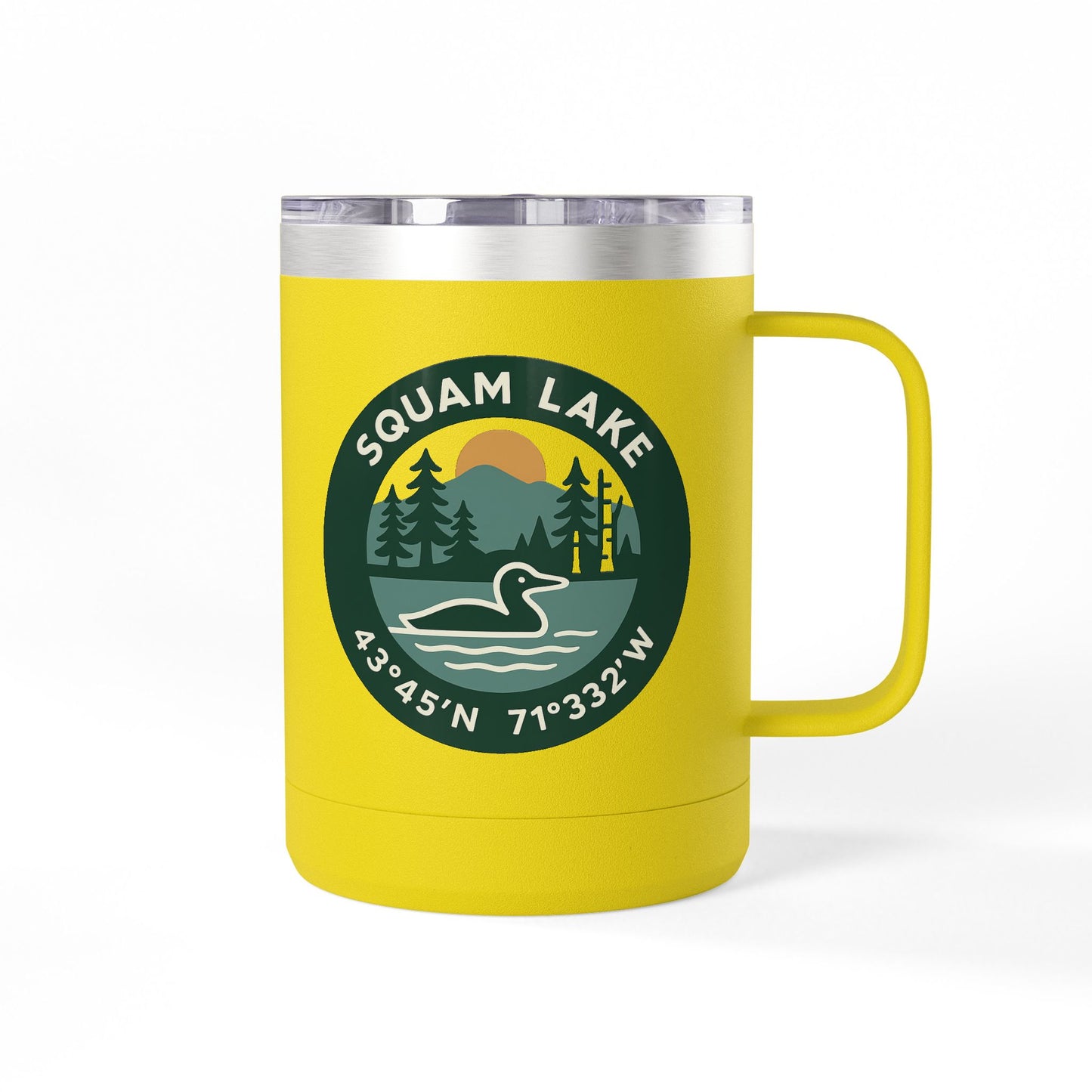 Squam Lake Coffee Mug Tumbler, 15oz