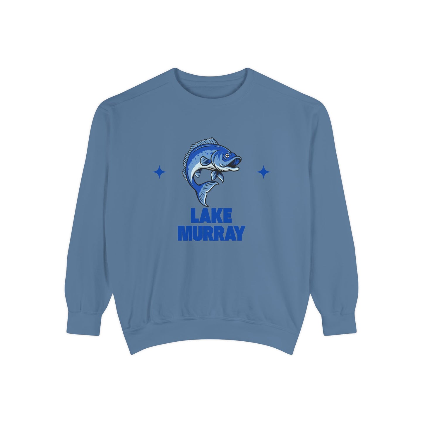 Lake Murray Fish Design Unisex Sweatshirt | Cozy Fishing Apparel, Casual Wear, Gift for Anglers, Lake Day Outfit, Nature Lovers Sweatshirt