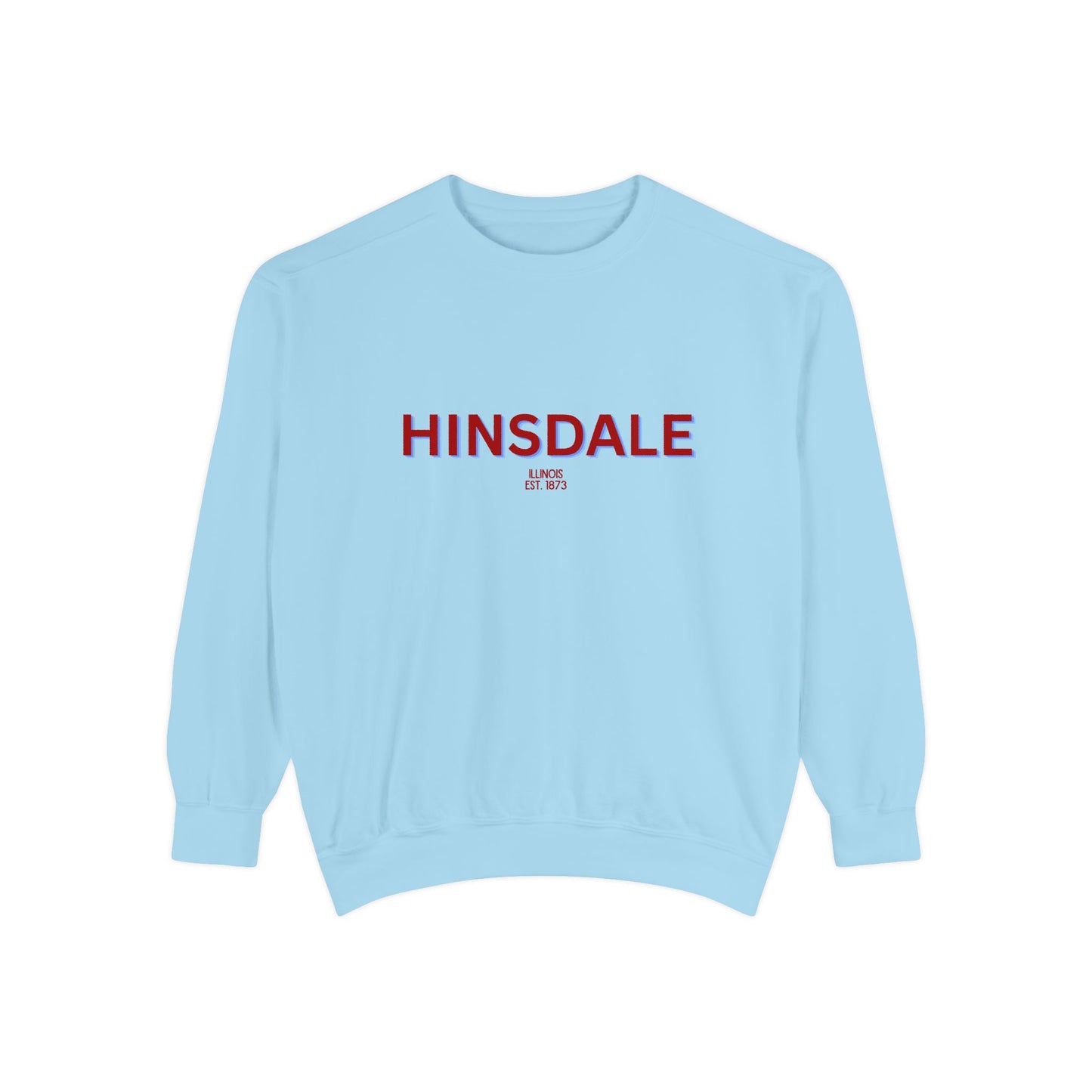 Hinsdale Unisex Garment-Dyed Sweatshirt | Cozy Fashion, Perfect for Casual Outings, Gifts, Fall & Winter Style, Everyday Comfort
