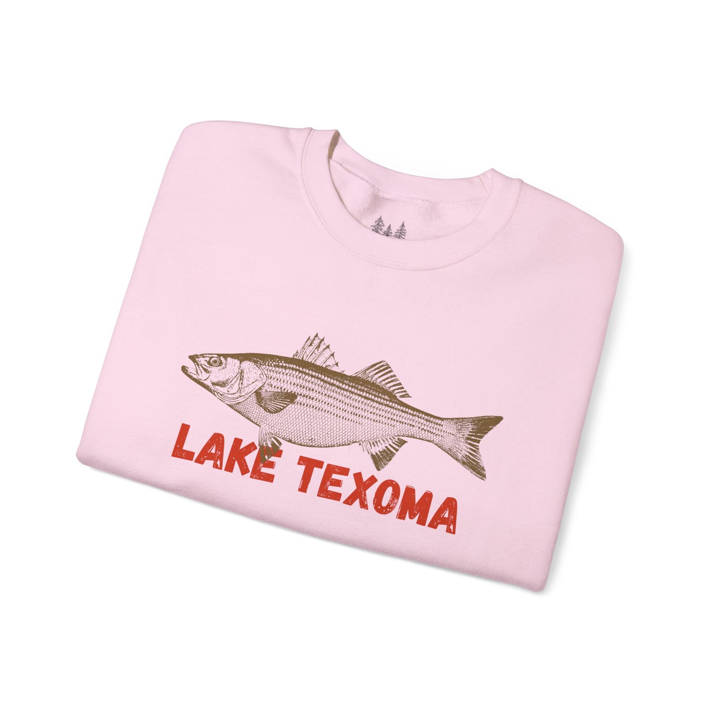 Lake Texoma Fishing Sweatshirt, Unisex Crewneck, Casual Wear, Gift for Fishermen, Outdoor Apparel, Lake House Cozy