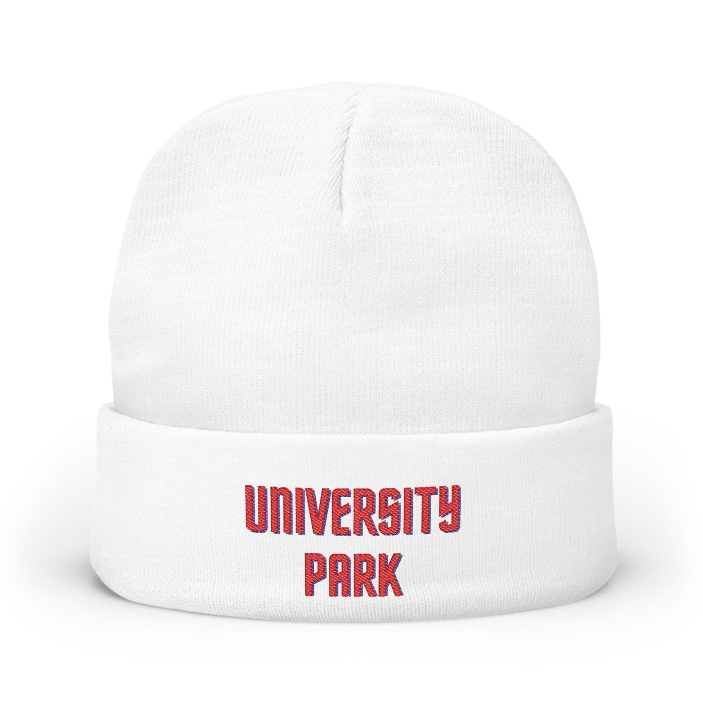 University Park Cozy Custom Knit Beanie - Personalized Hat, Winter Accessory, Gifts for Him, Her, Stylish Warmth
